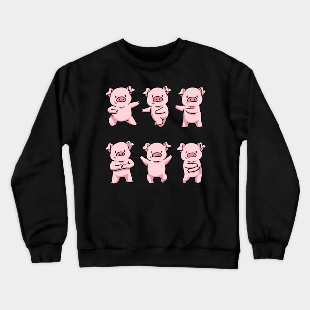 Pig Gifts For Pig Lovers Women Pig Shirt Women Men Kids Pig Crewneck Sweatshirt by PomegranatePower